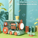 Load image into Gallery viewer, Kids Electric Domino Train Set Automatic Laying Colorful Domino Train
