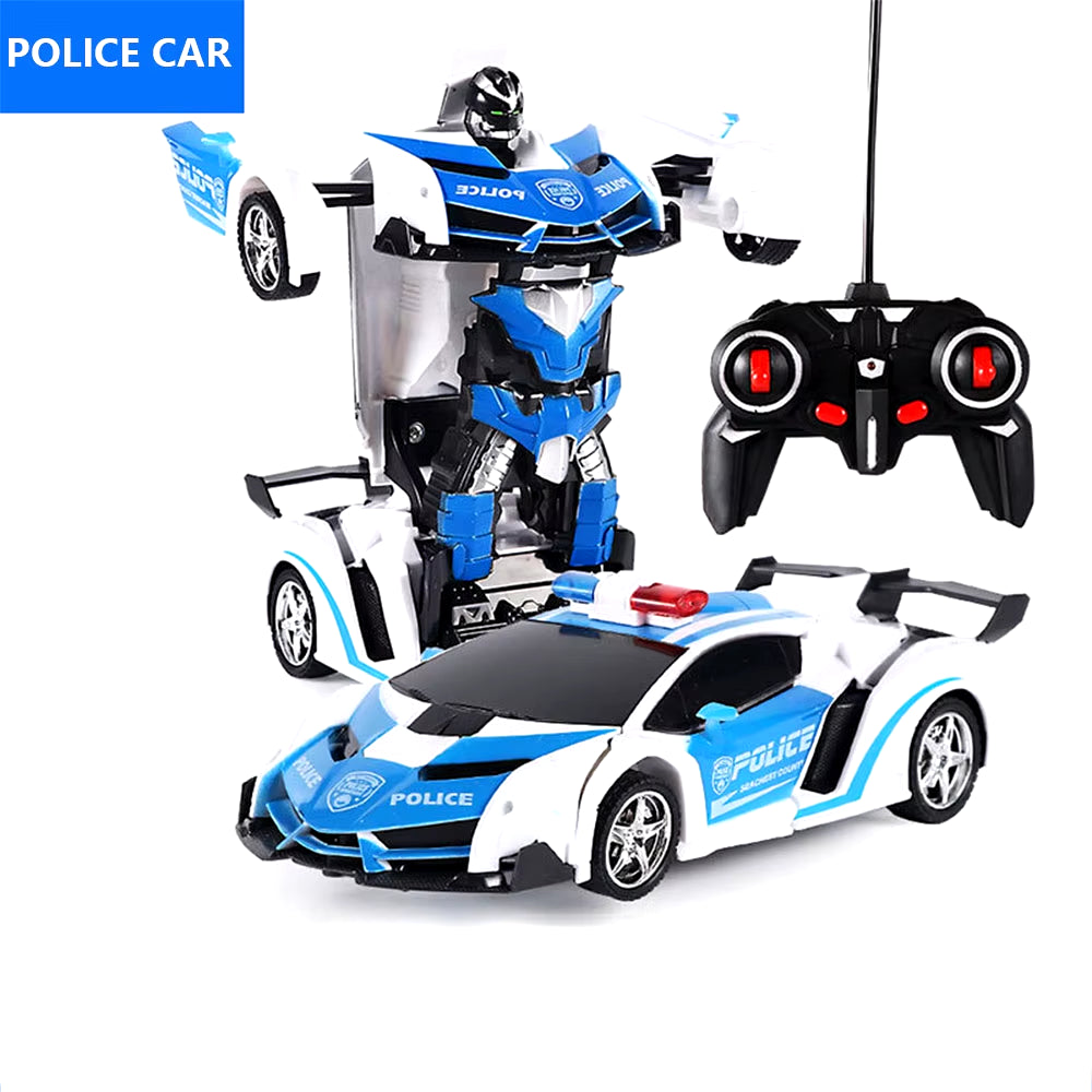 RC Deformation Car 2-in-1 Robot Toy Remote Control for Boys