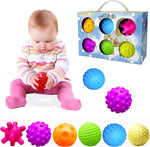 Load image into Gallery viewer, Textured Sensory Ball Set for Babies &amp; Kids | Squeeze Balls for Playtime
