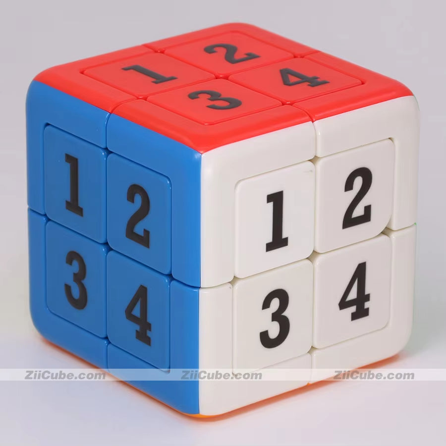 Magic Cube 3X3X3 2X2X2 Magnetic Number Puzzle
