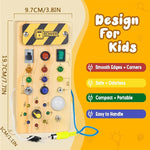 Load image into Gallery viewer, Busy Board with LED Light, Switch &amp; Travel Toys
