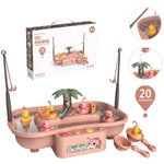 Load image into Gallery viewer, Fishing Magnet Electric Toy Set
