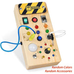 Load image into Gallery viewer, Busy Board with LED Light, Switch &amp; Travel Toys
