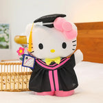 Load image into Gallery viewer, Graduation Plush 35cm Cinnamoroll Kuromi Hello Kitty Toy

