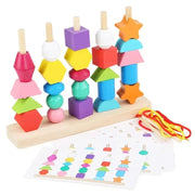 Montessori 5-in-1 Wooden Sorting & Matching Toy for Kids
