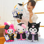 Load image into Gallery viewer, Graduation Plush 35cm Cinnamoroll Kuromi Hello Kitty Toy
