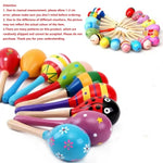 Load image into Gallery viewer, Montessori Wooden Baby Rattle Musical Toy - Colorful Shaker
