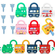 Montessori Lock & Key Toy Set – Car Train Learning Fun