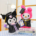 Load image into Gallery viewer, Graduation Plush 35cm Cinnamoroll Kuromi Hello Kitty Toy
