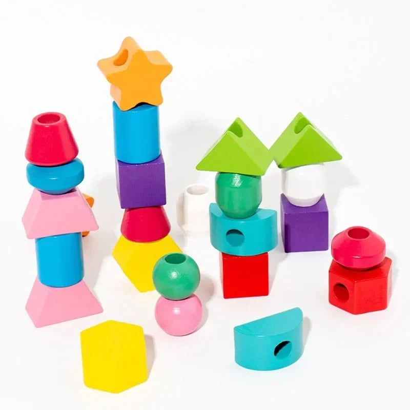 Montessori 5-in-1 Wooden Sorting & Matching Toy for Kids