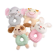 Plush Baby Rattle Toys for Newborns 0-24 Months – Educational