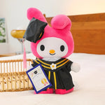 Load image into Gallery viewer, Graduation Plush 35cm Cinnamoroll Kuromi Hello Kitty Toy
