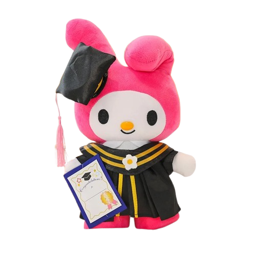 Graduation Plush 35cm Cinnamoroll Kuromi Hello Kitty Toy