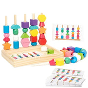 Montessori 5-in-1 Wooden Sorting & Matching Toy for Kids