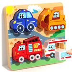 Load image into Gallery viewer, 4-in-1 Wooden Animal Puzzles – Educational Toy for Kids
