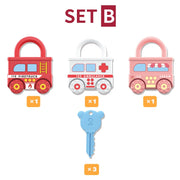 Montessori Lock & Key Toy Set – Car Train Learning Fun
